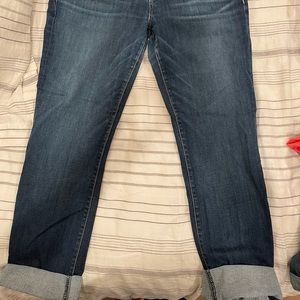 Hudson Ginny Crop Straight Leg Cuffed Jeans